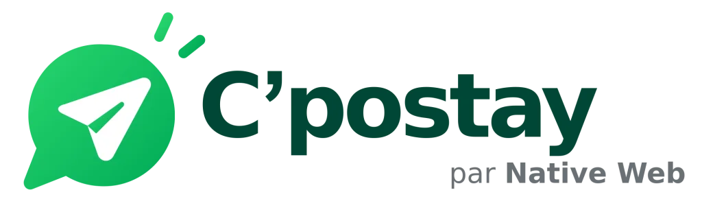 Logo du projet C'postay, l'application de publication réseaux sociaux pour les artisans